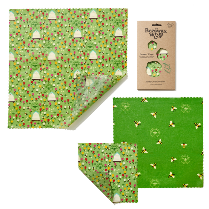 Land Print Beeswax Wraps
